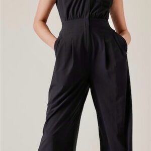 Athleta Classic Brooklyn Wide-leg Jumpsuit - GREEN COLOR